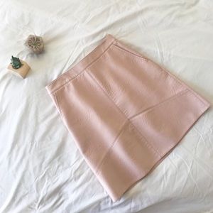 Pleather A-line Skirt